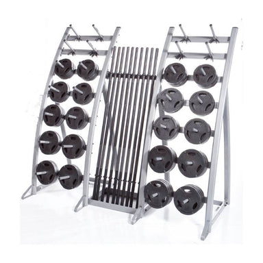 TLS-PAC TROY Light Workout Club Pack with Black Rubber Interlocking Grip Plates
