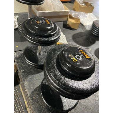 TROY PFD-R Pro-Style 5-150lb Dumbbell Set (Scratched) 55lb & 70lb