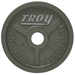 TROY Wide Flange Premium Grade Machined Olympic Plate Gray | HO - 25 lb