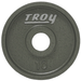 TROY Wide Flange Premium Grade Machined Olympic Plate Gray | HO - 10 lb