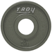 TROY Wide Flange Premium Grade Machined Olympic Plate Gray | HO - 2.5 lb