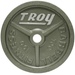 TROY Wide Flange Premium Grade Machined Olympic Plate Gray | HO - 100 lb