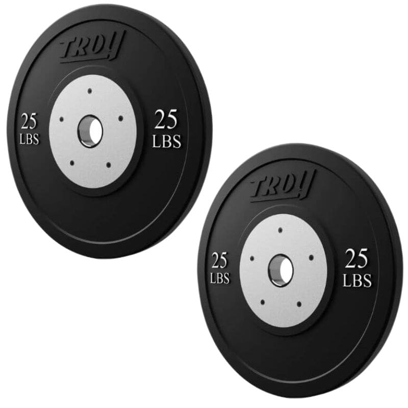 TROY BCO-SBP Competition Black Bumper Plate 25lbs Pair