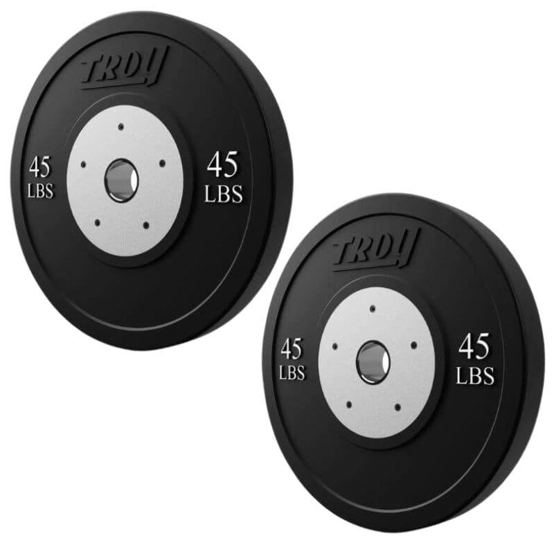 TROY BCO-SBP Competition Black Bumper Plate 45lbs Pair