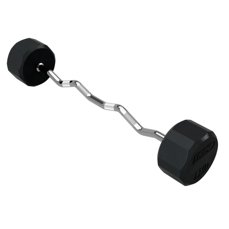 TROY COMMPAC-TZBR110 Rubber Curl Barbell Set 110 lb Curl Barbell