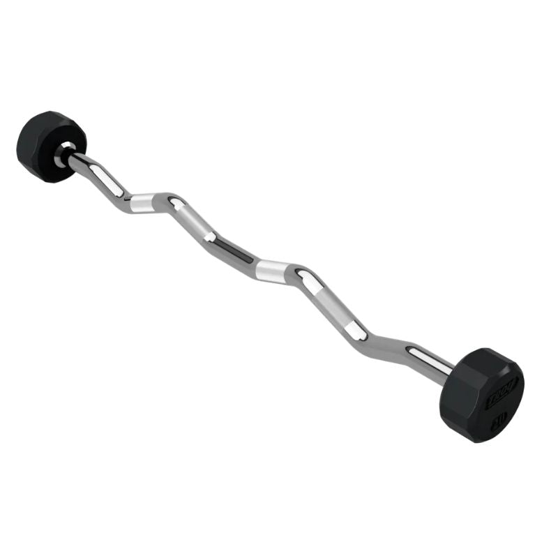 TROY COMMPAC-TZBR110 Rubber Curl Barbell Set 20 lb Curl Barbell