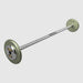 TROY Fixed Barbell Pro Style 30 lb Straight Barbell with Chrome Endcaps - Hammertone _ HFB-C