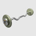 TROY Fixed Barbell Pro Style  40 lb Curl Barbell with Chrome Endcaps - Hammertone _ HZB-C