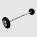 TROY Fixed Barbell Pro Style 40 lb Straight Barbell with Chrome Endcaps - Black _ PFB-C