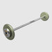 TROY Fixed Barbell Pro Style 40 lb Straight Barbell with Chrome Endcaps - Hammertone _ HFB-C