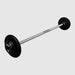 TROY Fixed Barbell Pro Style 40 lb Straight Barbell with Rubber Endcaps - Black _ PFB-R