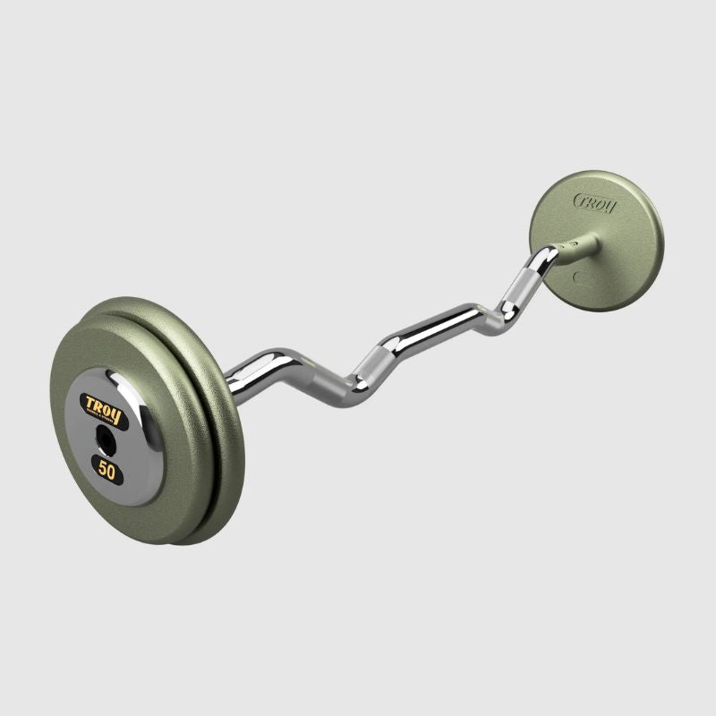 barbell object 24AW cv セットアップ TROY Fixed Barbell Pro Style Curl Barbell Set with Chrome Endcaps