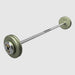TROY Fixed Barbell Pro Style 60 lb Straight Barbell with Chrome Endcaps - Hammertone _ HFB-C