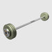TROY Fixed Barbell Pro Style 80 lb Straight Barbell with Chrome Endcaps - Hammertone _ HFB-C