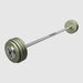 TROY Fixed Barbell Pro Style 90 lb Straight Barbell with Chrome Endcaps - Hammertone _ HFB-C