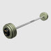 TROY Fixed Barbell Pro Style 90 lb Straight Barbell with Rubber Endcaps - Hammertone _ HFB-R