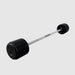 TROY Fixed Barbell Pro Style Rubber Encased 110 lb Straight Barbell - RUFB-R