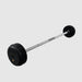 TROY Fixed Barbell Pro Style Rubber Encased 50 lb Straight Barbell - RUFB-R