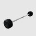 TROY Fixed Barbell Pro Style Rubber Encased 70 lb Straight Barbell - RUFB-R