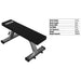 TROY G-FB Commercial Flat Bench Dimensions