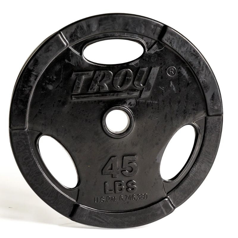 TROY GO-R Rubber Encased Olympic Grip Plate 45 lbs