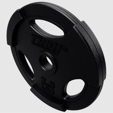 TROY GR-R Quiet Iron Interlocking Black Rubber 1_ Grip Plate 2.5 lb weight plates