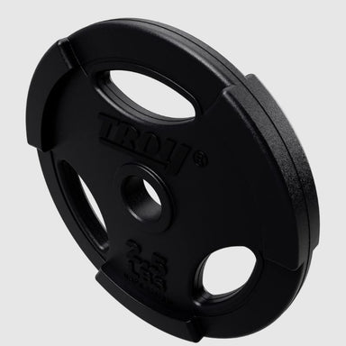 TROY GR-R Quiet Iron Interlocking Black Rubber 1_ Grip Plate Set 2.5 lb weight plates