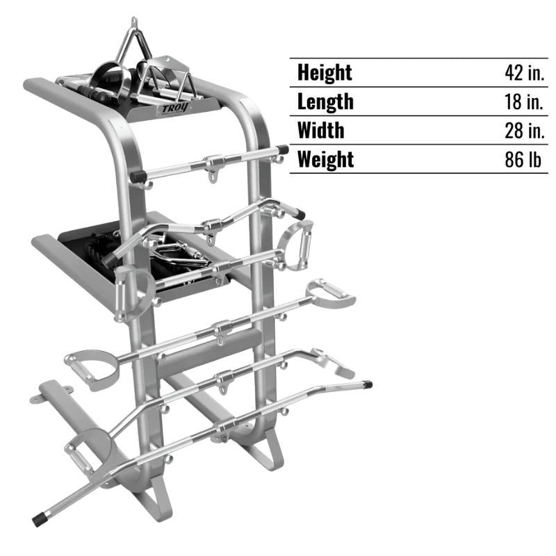 TROY GTAR  2-Tier Cable Attachment Accessory Rack Dimensions