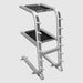 TROY GTAR  2-Tier Cable Attachment Accessory Rack Silver Side view with Set of Cable Attachment Accessories