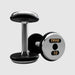 TROY PFD-C Black Textured Pro Style Dumbbell Set with Chrome End Caps 10 lb Dumbbells Pair