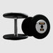 TROY PFD-C Black Textured Pro Style Dumbbell Set with Chrome End Caps 25 lb Dumbbells Pair