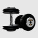 TROY PFDC-C Black Pro-Style Dumbbell Set Chrome Endcaps 50 lb dumbbells pair