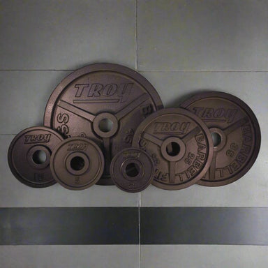 TROY PO Wide Flange Premium Grade Machined Olympic Plate Black Set