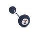 TROY PZB-C Pro Style Curl Barbell Set - Black Plates Chrome End Caps, 45 lb