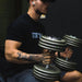 TROY Pro-Style Gray Dumbbell Straight Handle & Chrome Endcaps Gallery 1