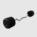 TROY RUFC-R Pro Style Curl Barbell- Rubber-Encased Plates 100 lb Fixed Curl Barbell