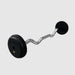 TROY RUFC-R Pro Style Curl Barbell- Rubber-Encased Plates 40 lb Fixed Curl Barbell