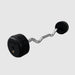 TROY RUFC-R Pro Style Curl Barbell- Rubber-Encased Plates 60 lb Fixed Curl Barbell