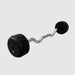 TROY RUFC-R Pro Style Curl Barbell- Rubber-Encased Plates 70 lb Fixed Curl Barbell