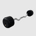 TROY RUFC-R Pro Style Curl Barbell- Rubber-Encased Plates 80 lb Fixed Curl Barbell