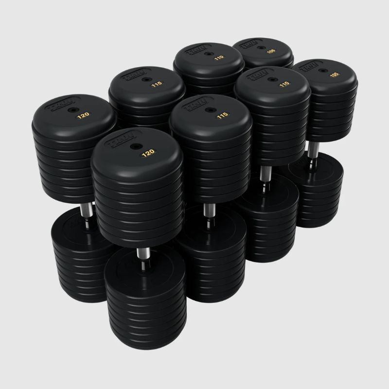 Dumbell Rbc TROY RUFDC-R Rubber Encased Pro Style Dumbbell Set with Contoured Hand ...