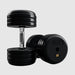 TROY RUFDC-R Rubber Encased Pro Style Dumbbell Set Contoured Handles 50 lb Dumbbells pair