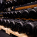 TROY RUFDC-R Rubber Encased Pro Style Dumbbell Set Contoured Handles Set with Custom Rack