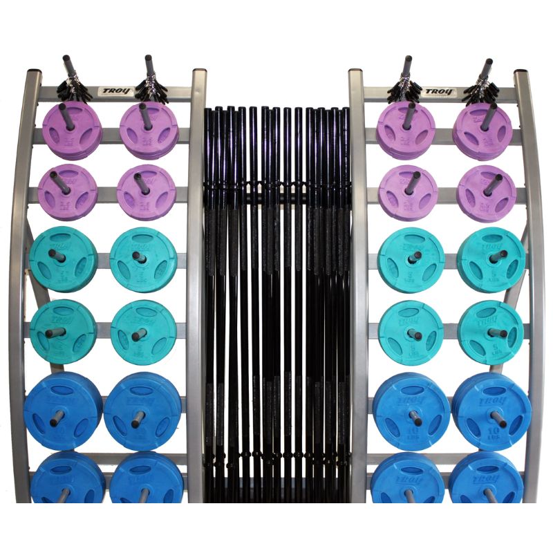 TROY TLS-20 Light Workout System Rack (Rack Only) with Bars and Weights