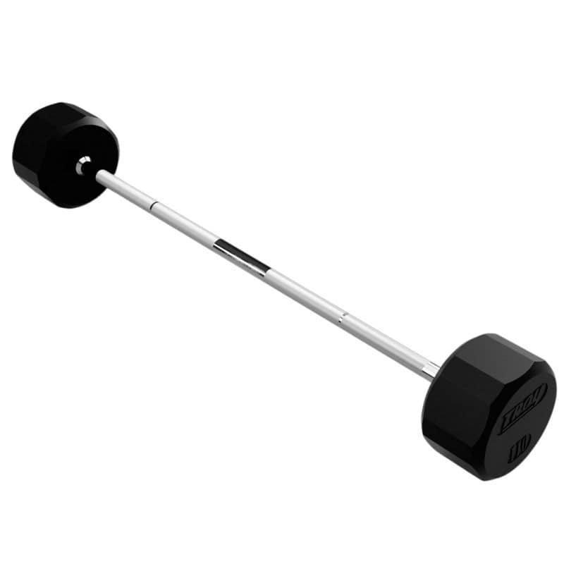 TROY TSB-R  12-Sided Solid Rubber Straight Barbell 10lb