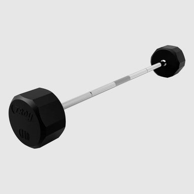 TROY TSB-R 12-Sided Solid Rubber Straight Barbell 110 lb fixed barbell