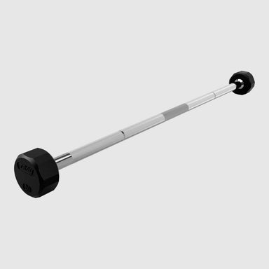 TROY TSB-R 12-Sided Solid Rubber Straight Barbell 20 lb fixed barbell