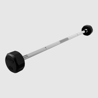 TROY TSB-R 12-Sided Solid Rubber Straight Barbell 30 lb fixed barbell