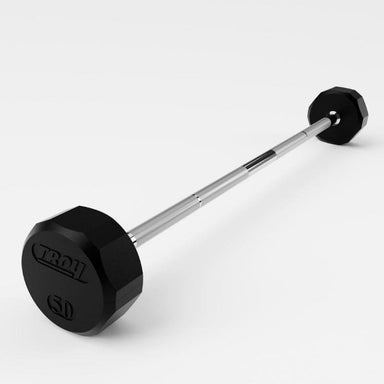 TROY TSB-R  12-Sided Solid Rubber Straight Barbell 50lb