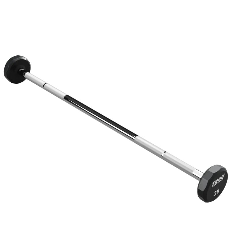 TROY TSB-U 12-Sided Urethane Straight Barbell 20 lb